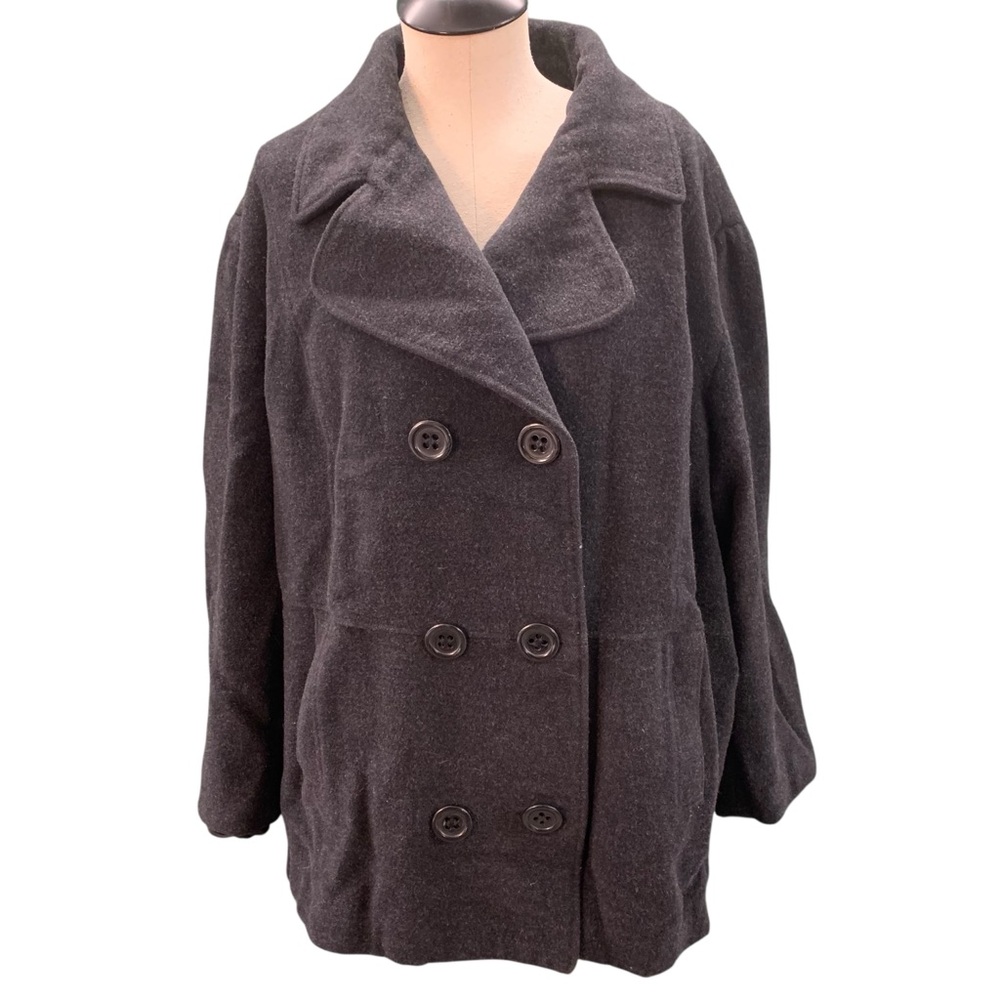 LANE BRYANT Wool Coat‎ – Women’s 26–28 – Charcoal